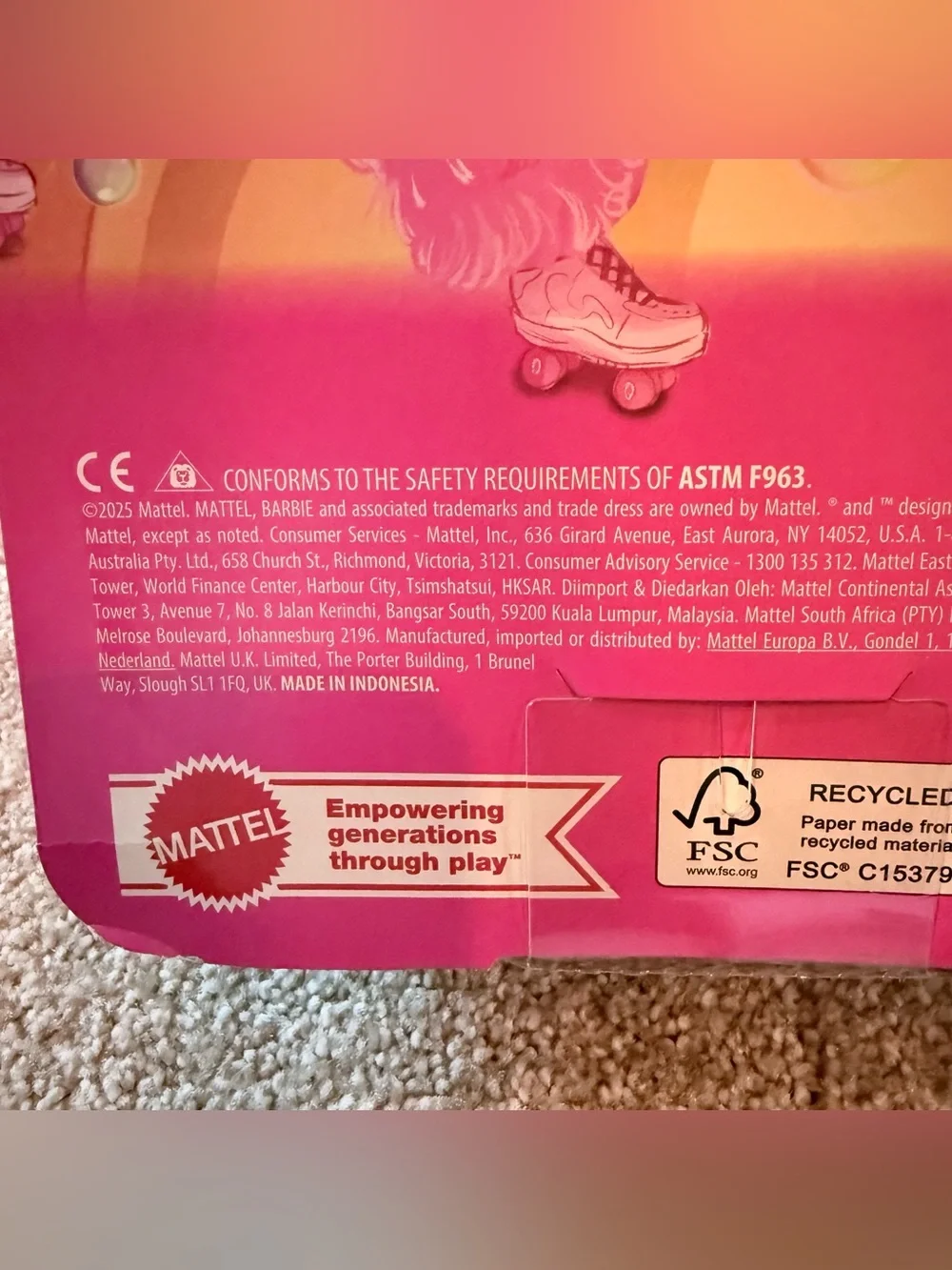 Barbie Dream Besties Brooklyn Skate Party Doll 2025 Mattel NIB Roller Skates